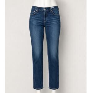 AG Jeans Prima Crop Cigarette Jeans Blue Women’s 31 Ankle Mid Rise